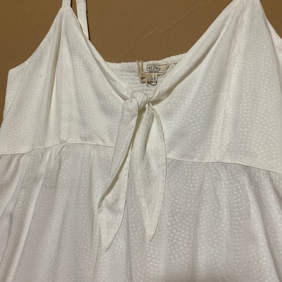 Fat Face TILDA White Viscose CAMI with Bow USA Sz 12  NWT - Picture 3 of 13